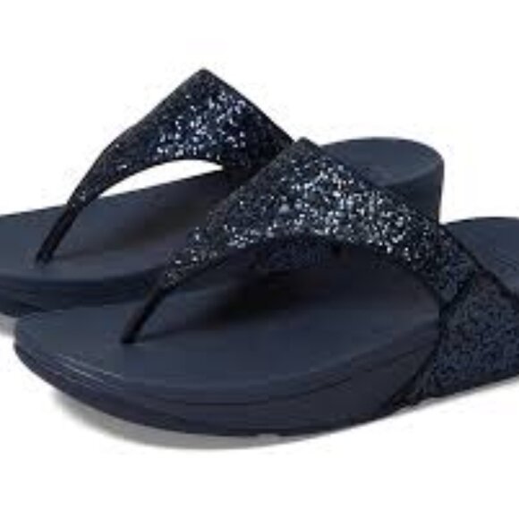 LULU  Glitter Toe-Post Sandals - Picture 1 of 3